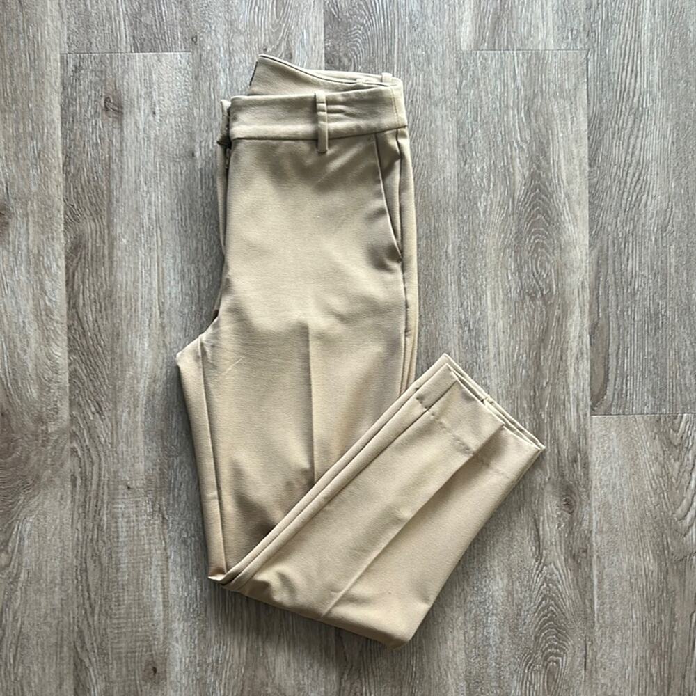 J.Crew‎ Ruby Crop Pants Camel Size 4 Business Casual Straight Leg